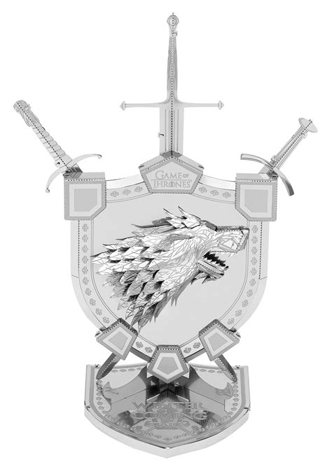 Metal Earth Game of Thrones House Stark Sigil 